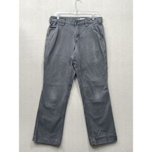 Carhartt Pants Mens 31x30 Gray Rugged Flex Relaxed Fit Canvas Carpenter Work